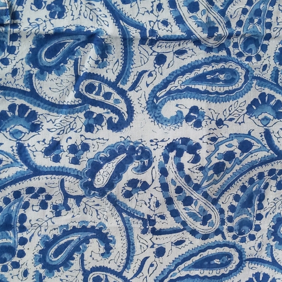New Mexicali Blues Paisley Print Wrap Lined Skirt One Size Blue - Picture 8 of 12